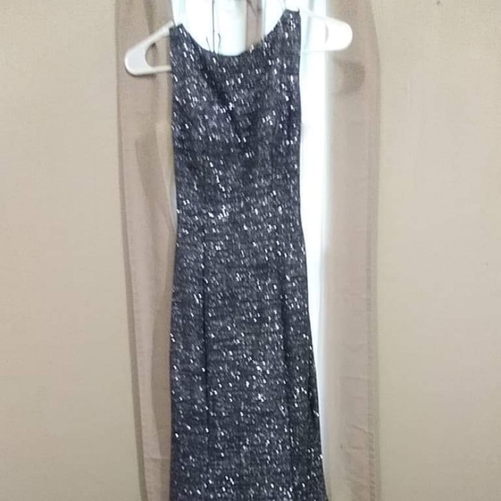 Jovani silver full length